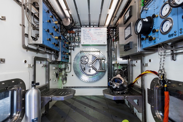 Inside Vanguard Dive centre 