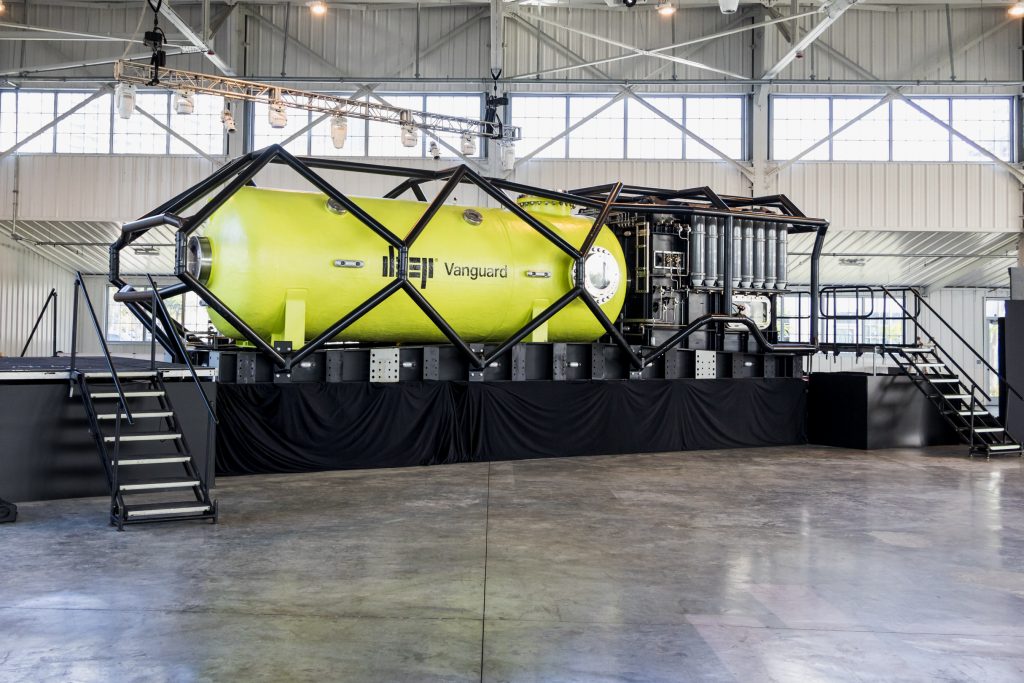 A view of DEEP Engineerings Vanguard subsea chamber module.